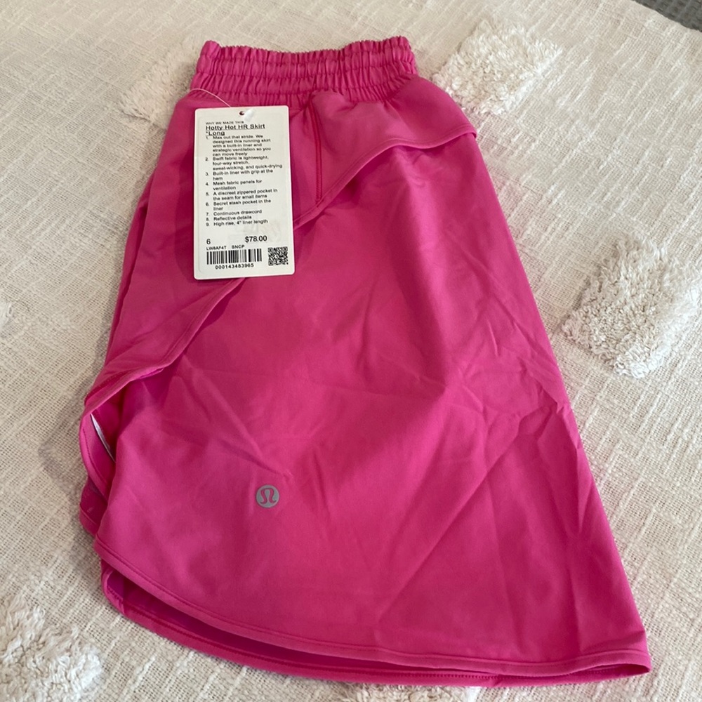 NWT Hot pink lululemon skort